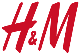 H&M-logoen i rødt